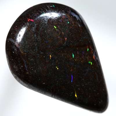 SOLID BOULDER OPAL Sparkles of bright red and green SEE VIDEO 